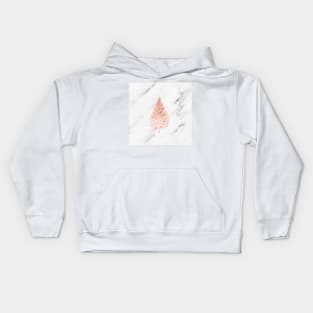 Rose gold christmas Kids Hoodie